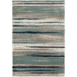 Central Oriental Tulsa Dunkerto Aq/Na Area Rug 7 ft. 10 in. X 9 ft. 10 in. Rectangle