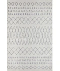 Loomaknoti Kissandrah Barzenski Cream/Gray EKI007 5 ft. 3 in. X 7 ft. 3 in. Rectangle Rug