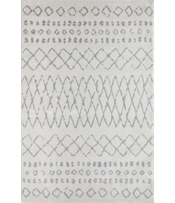 Loomaknoti Kissandrah Barzenski Cream/Gray EKI007 5 ft. 3 in. X 7 ft. 3 in. Rectangle Rug