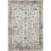 Loomaknoti Kehleigh Adrean Cream/Blue EK008 5 ft. 3 in. X 7 ft. 3 in. Rectangle Rug