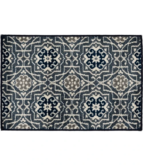 Loomaknoti Tecopa Kidore Blue/White ETR03BWH08 2 ft.  X 3 ft.  Rectangle Rug