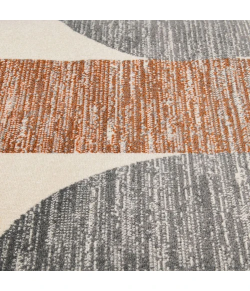 Loomaknoti Tecopa Trayza White/Gray ETR20WG60 6 ft. 7” X 9 ft. 2” Rectangle Rug