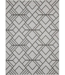 Loomaknoti Breyleigh Charske Cream/Gray EB002 5 ft. 3 in. X 7 ft. 3 in. Rectangle Rug