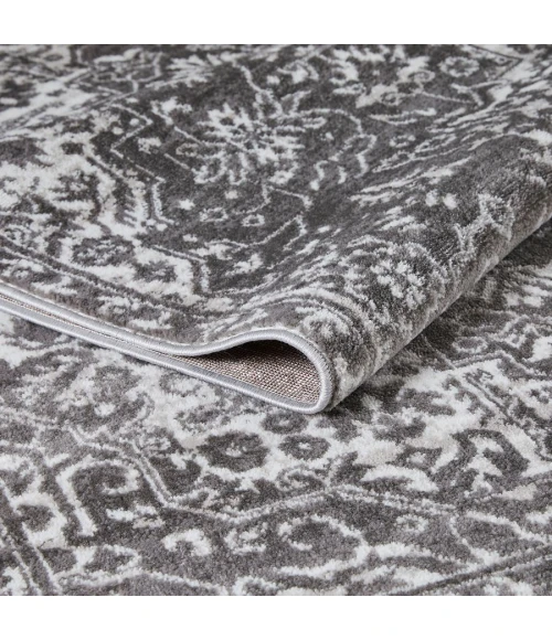 Loomaknoti Rhane Valeina Gray/Cream ER004 2 ft. X 6 ft. 7 in. Rectangle Rug