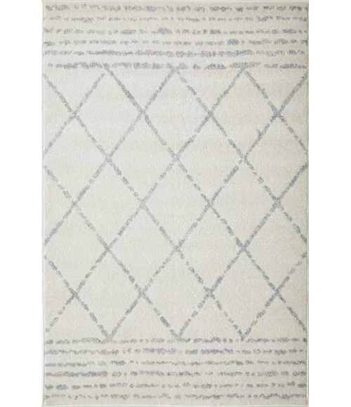 Loomaknoti Kissandrah Bennita Cream/Gray EKI006 4 ft. X 6 ft. Rectangle Rug