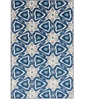 Loomaknoti Tecopa Kerin Blue/White ETR02BWH65 7 ft. 10 in. X 9 ft. 10 in. Rectangle Rug