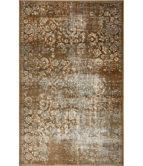 Loomaknoti Aysal Alazah Beige/Brown EAY001 3 ft. 3 in. X 5 ft. 3 in. Rectangle Rug
