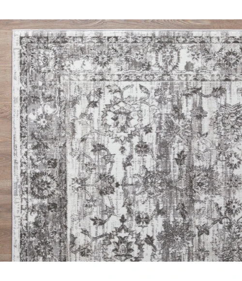 Loomaknoti Rhane Vandian Cream/Gray ER005 2 ft. X 3 ft. Rectangle Rug