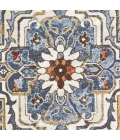 Loomaknoti Alsbrooke Zailorn Blue/Cream EA006 3 ft. 3 in. X 5 ft. 3 in. Rectangle Rug
