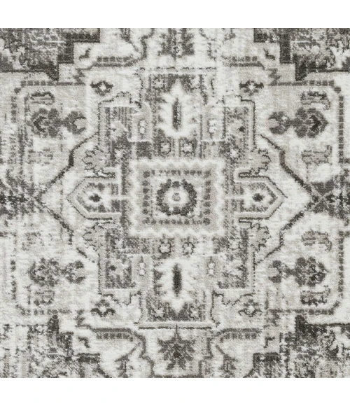 Loomaknoti Rhane Alemern Gray/Cream ER019 3 ft. 3” X 5 ft. 3” Rectangle Rug