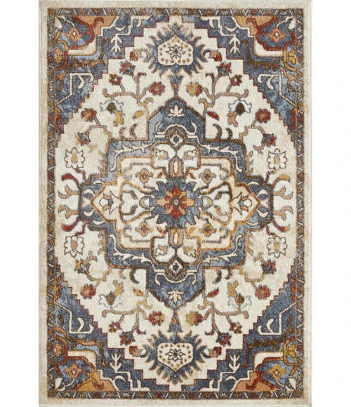 Loomaknoti Alsbrooke Zailorn Cream/Beige EA006 4 ft. X 6 ft. Rectangle Rug