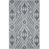 Loomaknoti Breyleigh Calitrah Cream/Blue EB005 3 ft. X 5 ft. Rectangle Rug