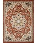 Loomaknoti Malanie Charler Red/Beige EM002 9 ft. 10 in. X 12 ft. 10 in. Rectangle Rug