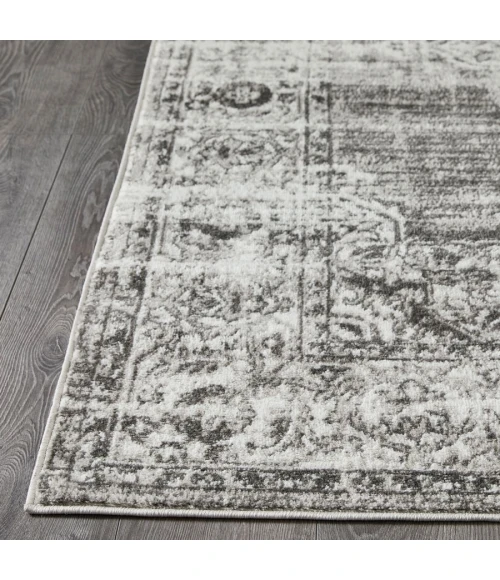 Loomaknoti Rhane Allinzie Cream/Gray ER021 4 ft.  X 6 ft.  Rectangle Rug