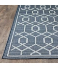 Loomaknoti Breyleigh Chendler Blue/Cream EB001 4 ft. X 6 ft. Rectangle Rug