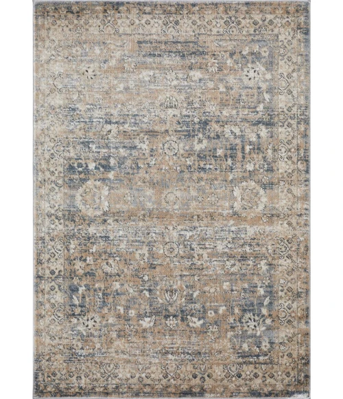 Loomaknoti Kehleigh Alveranzi Blue/Cream EK007 5 ft. 3 in. X 7 ft. 3 in. Rectangle Rug