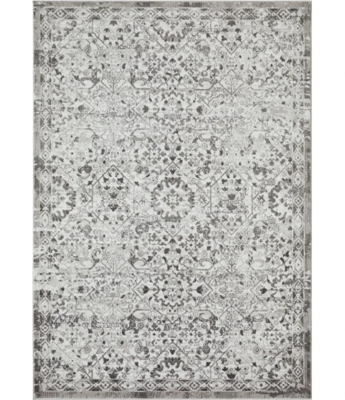 Loomaknoti Rhane Alreka Gray/Cream ER022 4 ft.  X 6 ft.  Rectangle Rug