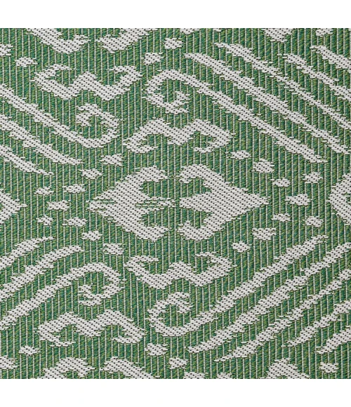 Loomaknoti Breyleigh Calitrah Green/Cream EB005 4 ft. X 6 ft. Rectangle Rug