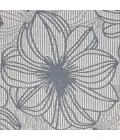 Loomaknoti Breyleigh Cerimia Cream/Blue EB007 5 ft. 3 in. X 7 ft. 3 in. Rectangle Rug