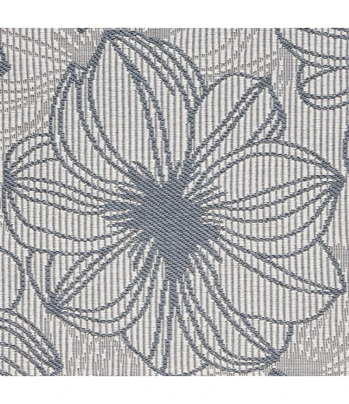 Loomaknoti Breyleigh Cerimia Cream/Blue EB007 5 ft. 3 in. X 7 ft. 3 in. Rectangle Rug