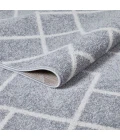 Loomaknoti Kissandrah Bleyana Gray/Cream EKI004 4 ft. X 6 ft. Rectangle Rug