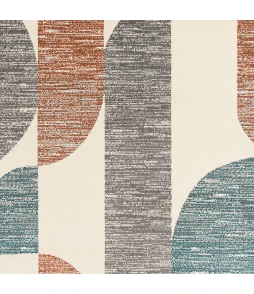 Loomaknoti Tecopa Trayza White/Gray ETR20WG12 2 ft.  X 6 ft. 7” Rectangle Rug