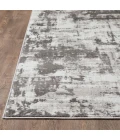 Loomaknoti Rhane Vearali Gray/Cream ER002 5 ft. 3 in. X 7 ft. 3 in. Rectangle Rug