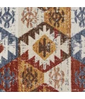 Loomaknoti Alsbrooke Bradin Cream/Orange EA003 4 ft. X 6 ft. Rectangle Rug