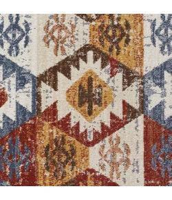 Loomaknoti Alsbrooke Bradin Cream/Orange EA003 4 ft. X 6 ft. Rectangle Rug