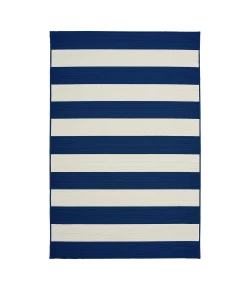 Central Oriental Tribut Awninstrp Nvy Area Rug 7 ft. 10 in. X 9 ft. 10 in. Rectangle