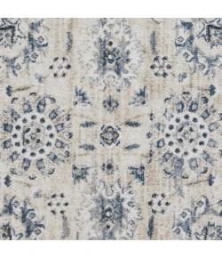 Loomaknoti Kehleigh Aylesh Cream/Blue EK016 5 ft. 3 in. X 7 ft. 3 in. Rectangle Rug
