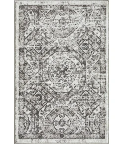 Loomaknoti Rhane Alvezi Gray/Cream ER017 2 ft. X 3 ft. Rectangle Rug