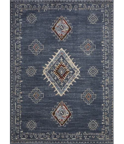 Loomaknoti Alsbrooke Temarnie Blue/Cream EA007 7 ft. 10 in. X 9 ft. 10 in. Rectangle Rug