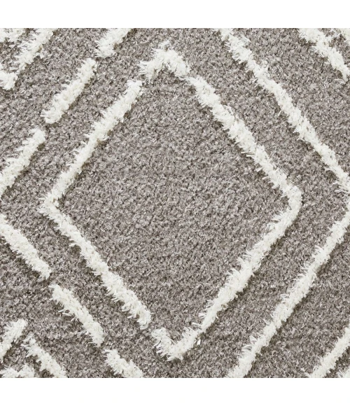 Loomaknoti Vemoa Armeley Gray/Cream EV004 6 ft. 7” X 9 ft. 2” Rectangle Rug