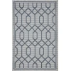 Loomaknoti Breyleigh Chendler Cream/Blue EB001 3 ft. X 5 ft. Rectangle Rug