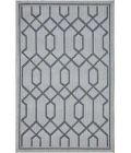 Loomaknoti Breyleigh Chendler Cream/Blue EB001 3 ft. X 5 ft. Rectangle Rug