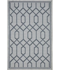 Loomaknoti Breyleigh Chendler Cream/Blue EB001 3 ft. X 5 ft. Rectangle Rug