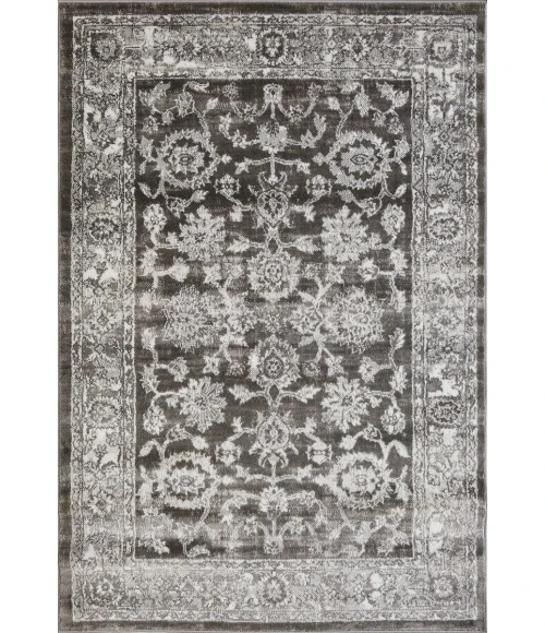 Loomaknoti Rhane Vaild Gray/Cream ER006 4 ft. X 6 ft. Rectangle Rug
