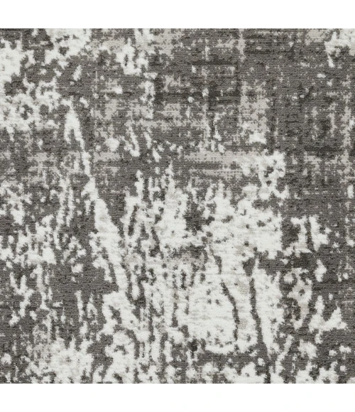 Loomaknoti Rhane Alenzi Gray/Cream ER011 6 ft. 7” X 9 ft. 2” Rectangle Rug