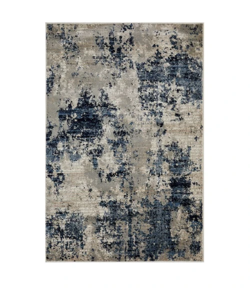 Loomaknoti Celena Alimon Blue/Cream EC001 5 ft. 3 in. X 7 ft. 3 in. Rectangle Rug