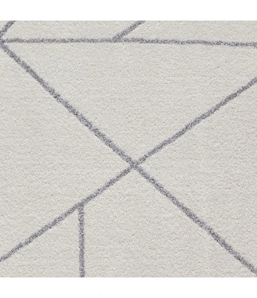 Loomaknoti Kissandrah Bixelm Cream/Gray EKI002 3 ft. 3 in. X 5 ft. 3 in. Rectangle Rug