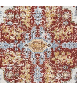 Loomaknoti Alsbrooke Kapirah Cream/Blue EA008 4 ft. X 6 ft. Rectangle Rug
