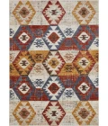 Loomaknoti Alsbrooke Bradin Cream/Orange EA003 7 ft. 10 in. X 9 ft. 10 in. Rectangle Rug