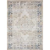 Loomaknoti Kehleigh Zayari Cream/Blue EK006 9 ft. 10 in. X 12 ft. 10 in. Rectangle Rug