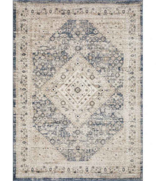 Loomaknoti Kehleigh Abagail Blue/Cream EK002 7 ft. 10 in. X 9 ft. 10 in. Rectangle Rug