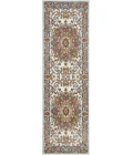 Loomaknoti Alsbrooke Amrenta Cream/Blue EA001 2 ft. X 6 ft. 7 in. Rectangle Rug
