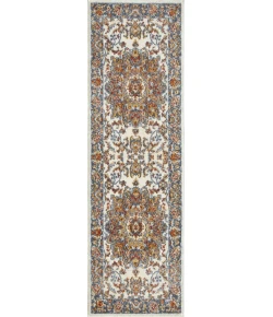Loomaknoti Alsbrooke Amrenta Cream/Blue EA001 2 ft. X 6 ft. 7 in. Rectangle Rug
