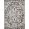 Loomaknoti Rhane Valeina Gray/Cream ER004 5 ft. 3 in. X 7 ft. 3 in. Rectangle Rug