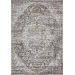 Loomaknoti Rhane Valeina Gray/Cream ER004 5 ft. 3 in. X 7 ft. 3 in. Rectangle Rug