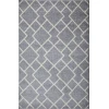Loomaknoti Kissandrah Bleyana Gray/Cream EKI004 4 ft. X 6 ft. Rectangle Rug